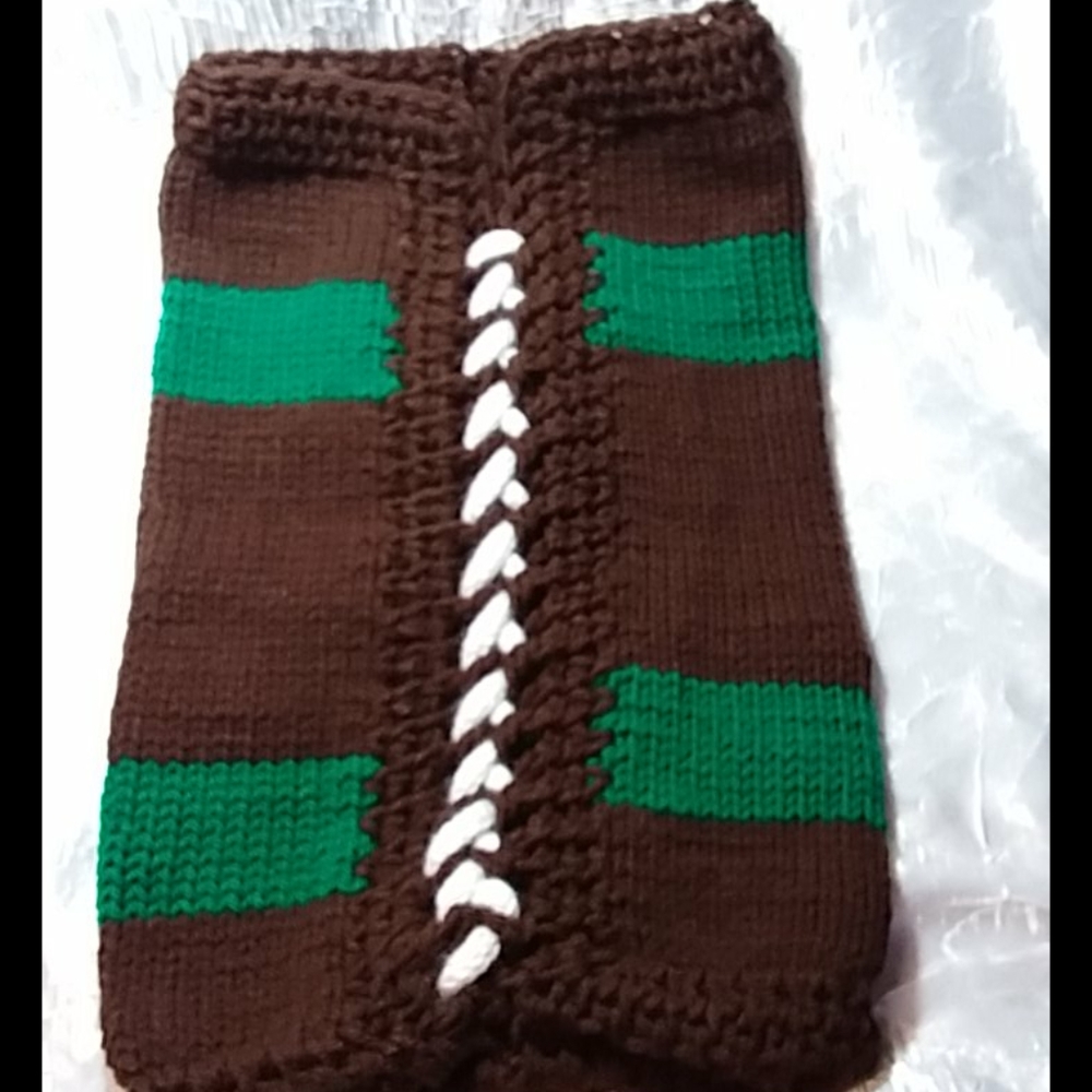 Snuggle Sack Irish Green and chocolate